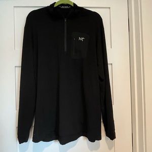 Arc’teryx zip neck base layer shirt